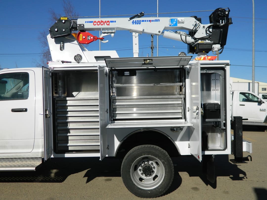 9 Foot Crane Body Work Truck Edmonton, AB Milron Metal